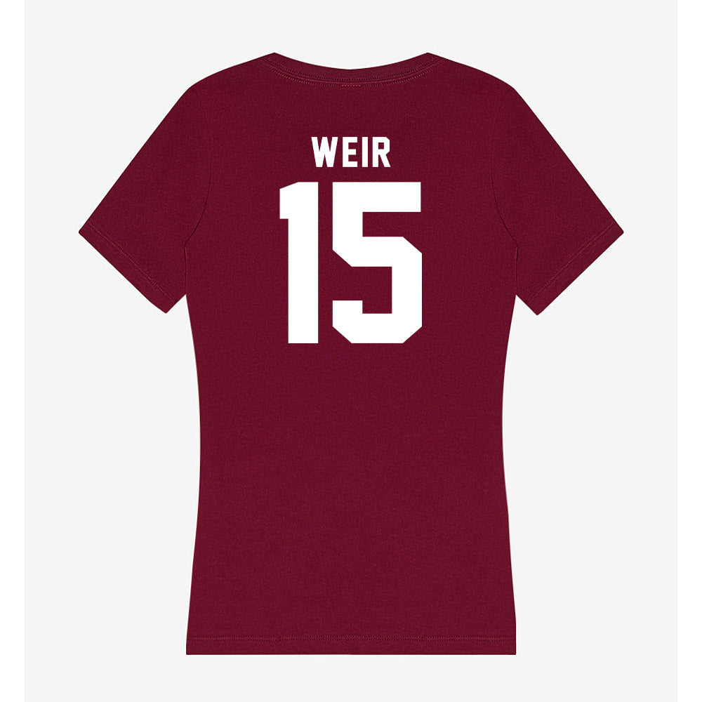 Mississippi State - NCAA Football : Jake Weir - Classic Shersey Women's V-Neck T-Shirt-1