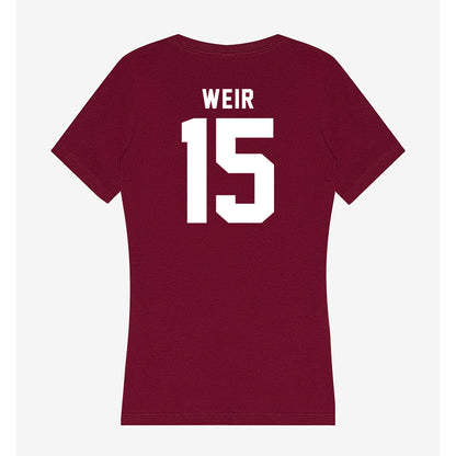 Mississippi State - NCAA Football : Jake Weir - Classic Shersey Women's V-Neck T-Shirt-1