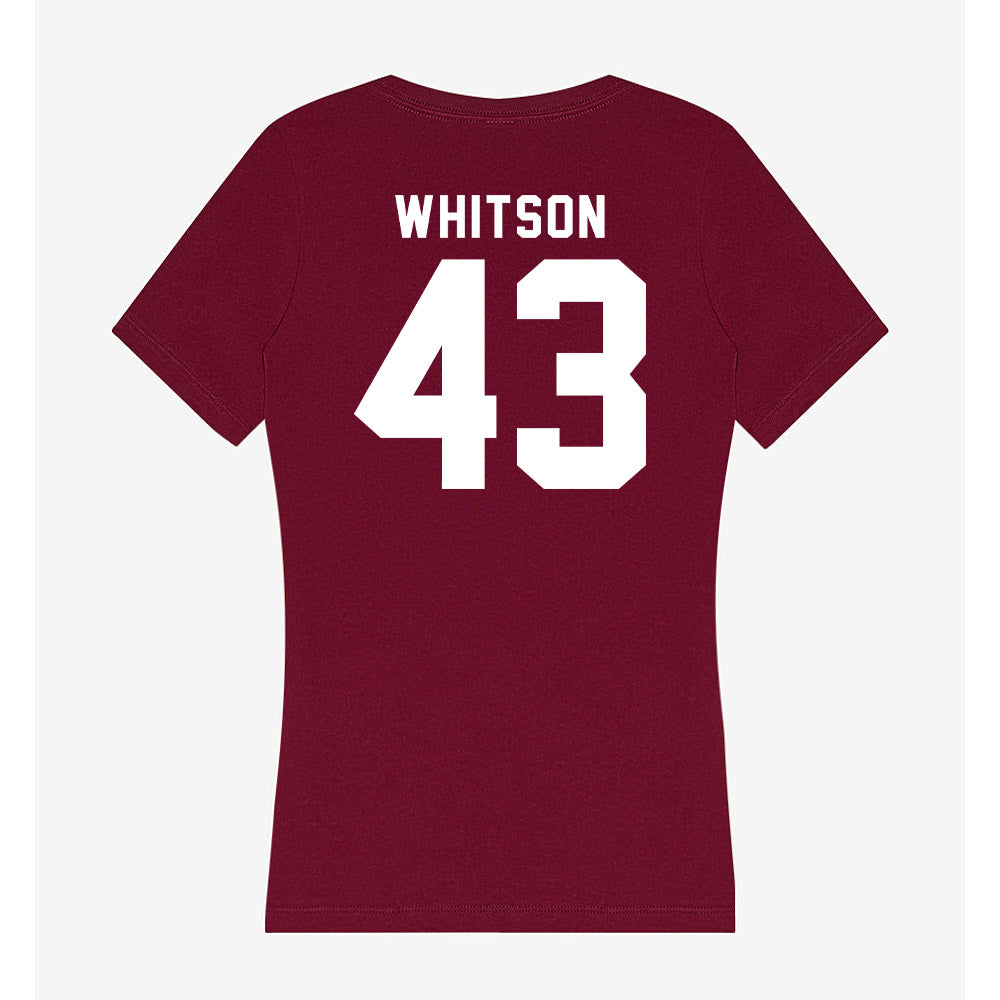Mississippi State - NCAA Football : Will Whitson - Classic Shersey Women's V-Neck T-Shirt-1