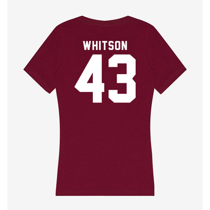 Mississippi State - NCAA Football : Will Whitson - Classic Shersey Women's V-Neck T-Shirt-1