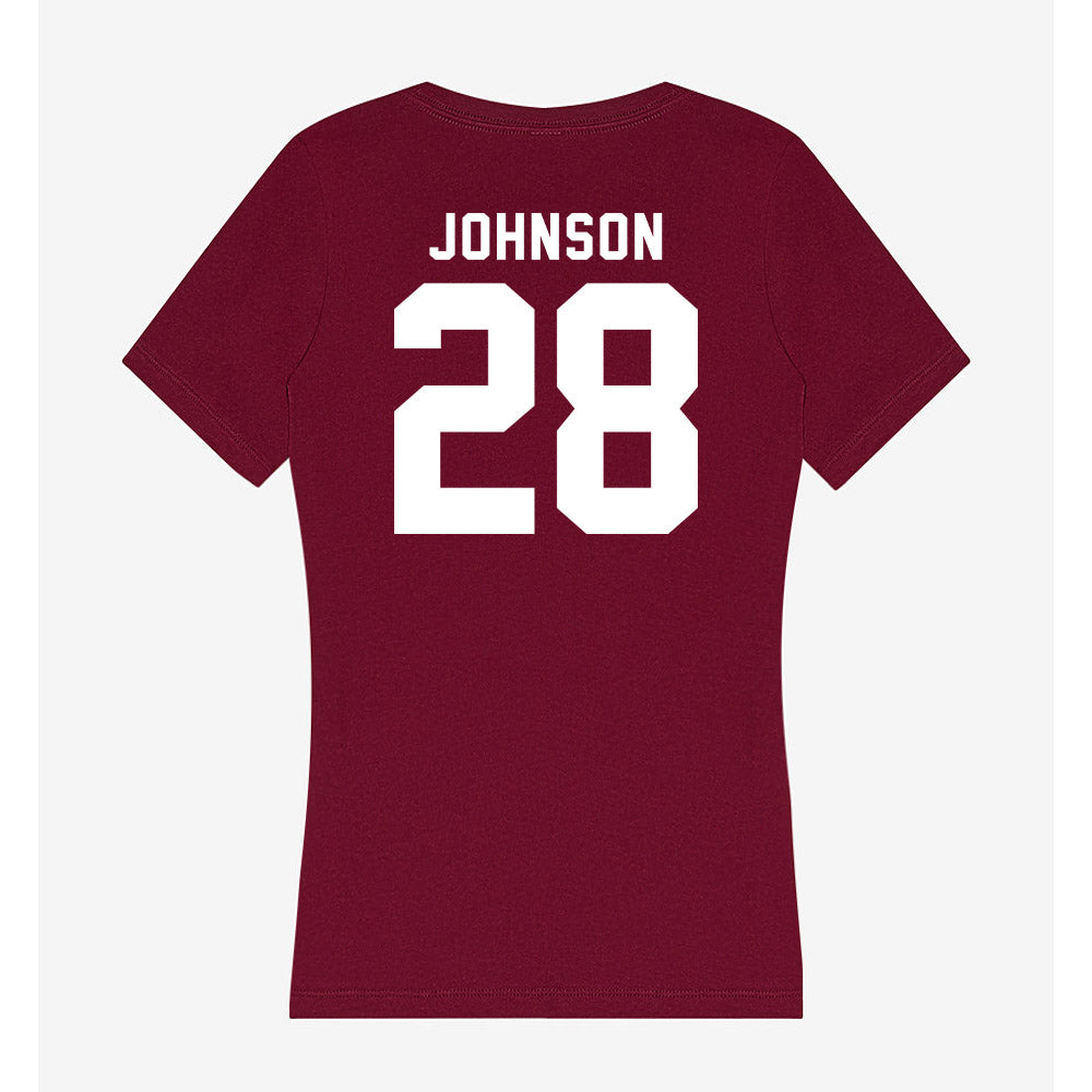 Mississippi State - NCAA Football : Tanner Johnson - Classic Shersey Women's V-Neck T-Shirt-1