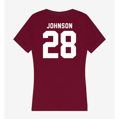Mississippi State - NCAA Football : Tanner Johnson - Classic Shersey Women's V-Neck T-Shirt-1