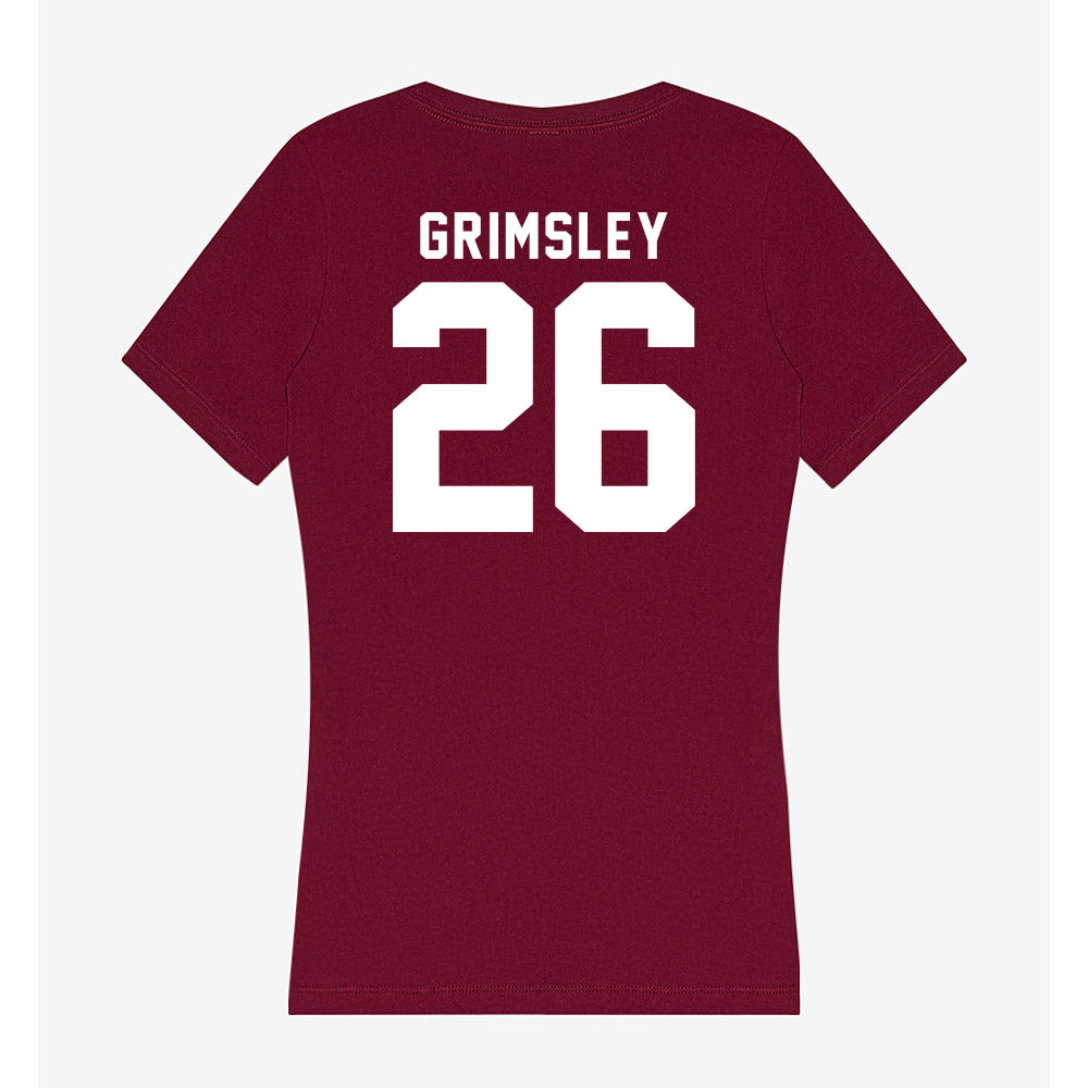 Mississippi State - NCAA Football : Jamroc Grimsley - Classic Shersey Women's V-Neck T-Shirt-1
