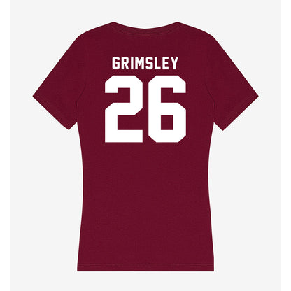 Mississippi State - NCAA Football : Jamroc Grimsley - Classic Shersey Women's V-Neck T-Shirt-1