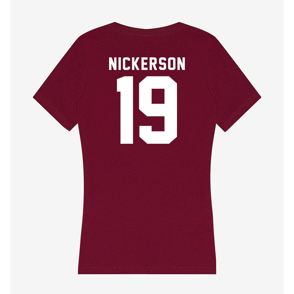 Mississippi State - NCAA Football : Micah Nickerson - Classic Shersey Women's V-Neck T-Shirt-1