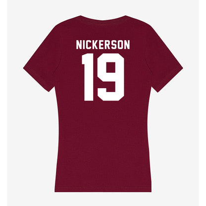 Mississippi State - NCAA Football : Micah Nickerson - Classic Shersey Women's V-Neck T-Shirt-1