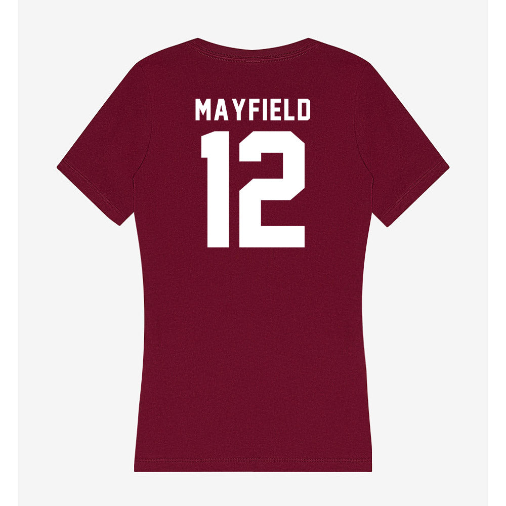 Mississippi State - NCAA Football : Matt Mayfield - Classic Shersey Women's V-Neck T-Shirt-1