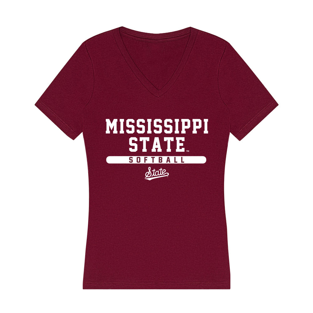 Mississippi State - NCAA Softball : Nadia Barbary - Classic Shersey Women's V-Neck T-Shirt-0