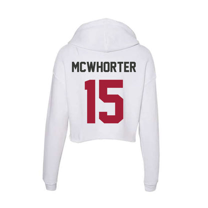 Arkansas - NCAA Softball : Lillie-Faye McWhorter - Women's Crop Fleece Hoodie-1
