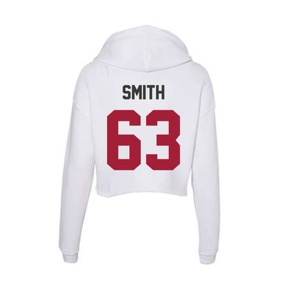 Arkansas - NCAA Football : Hugh Smith - Women's Crop Fleece Hoodie-1
