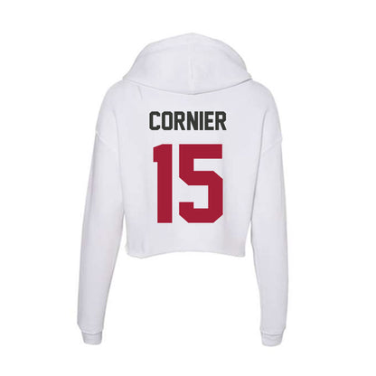Arkansas - NCAA Women's Volleyball : Gaby Cornier - Women's Crop Fleece Hoodie-1