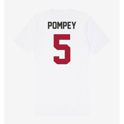 Arkansas - NCAA Baseball : TJ Pompey - Women's V-Neck T-Shirt-1