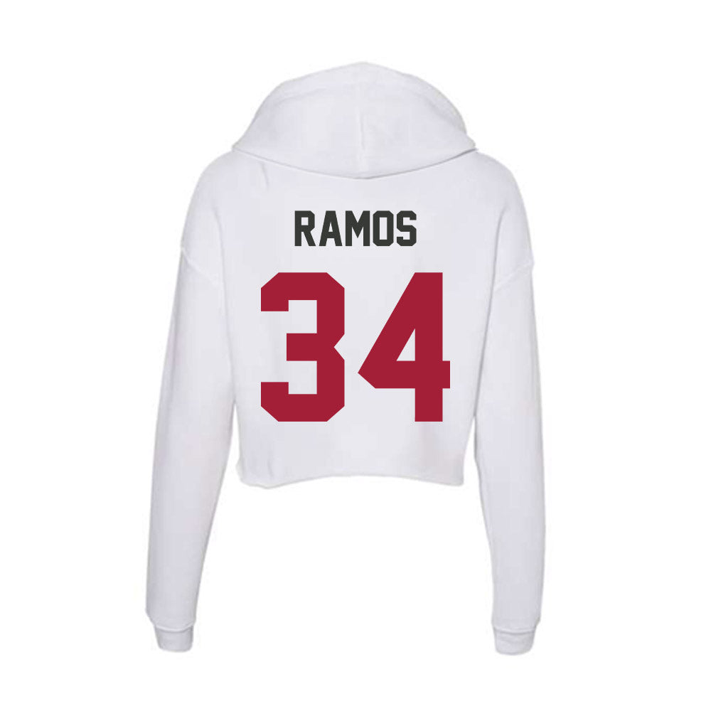 Arkansas - NCAA Softball : Jayden Ramos - Women's Crop Fleece Hoodie-1