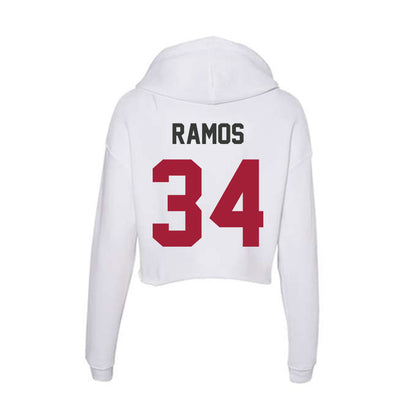 Arkansas - NCAA Softball : Jayden Ramos - Women's Crop Fleece Hoodie-1