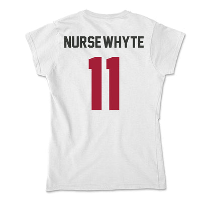 Arkansas - NCAA Women's Soccer : Aniyah Nurse-Whyte - Soft Style Women’s T-Shirt-1