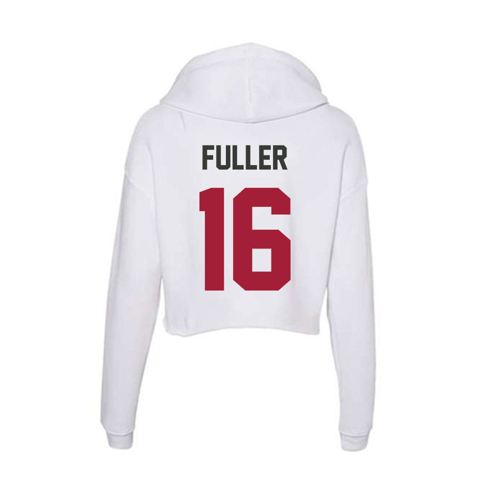 Arkansas - NCAA Football : Braeden Fuller - Women's Crop Fleece Hoodie-1