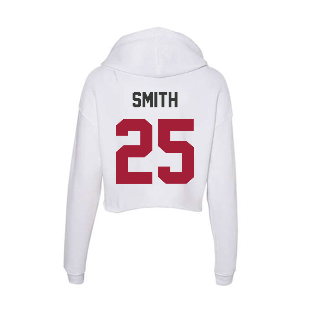Arkansas - NCAA Football : Ja’Quavion Smith - Women's Crop Fleece Hoodie-1