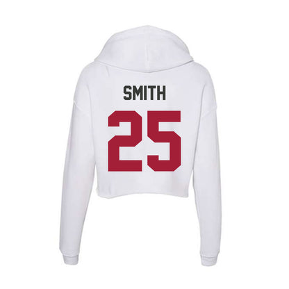 Arkansas - NCAA Football : Ja’Quavion Smith - Women's Crop Fleece Hoodie-1