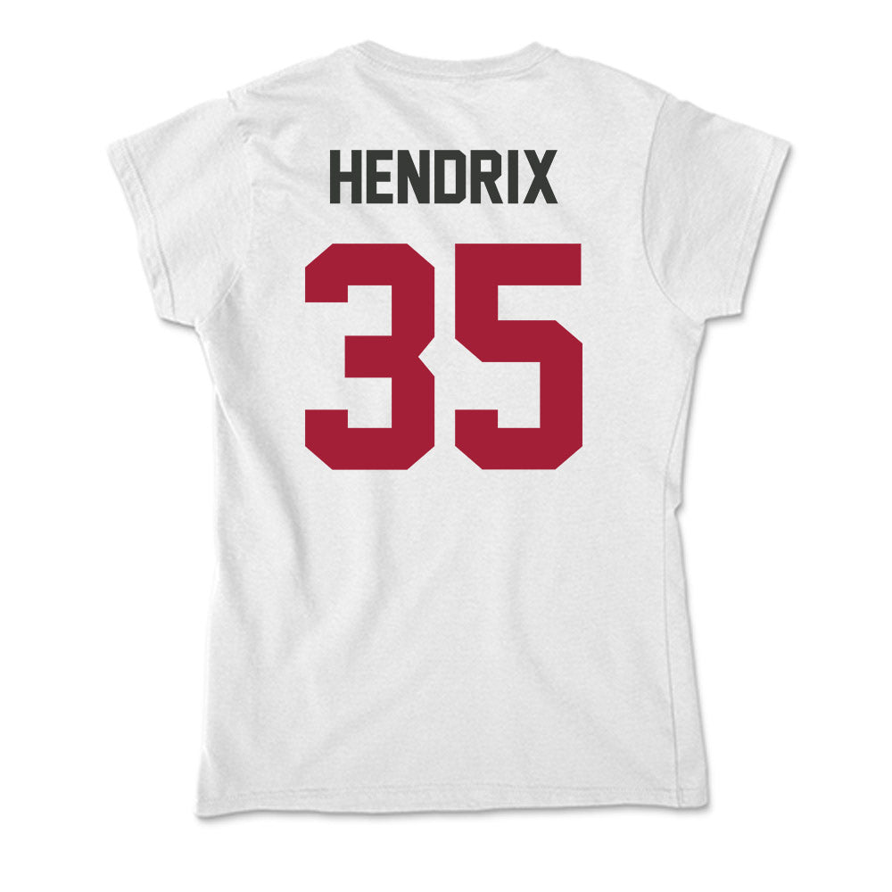 Arkansas - NCAA Football : Hutson Hendrix - Soft Style Women’s T-Shirt-1