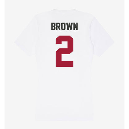 Arkansas - NCAA Men's Basketball : Amere Brown - Women's V-Neck T-Shirt-1