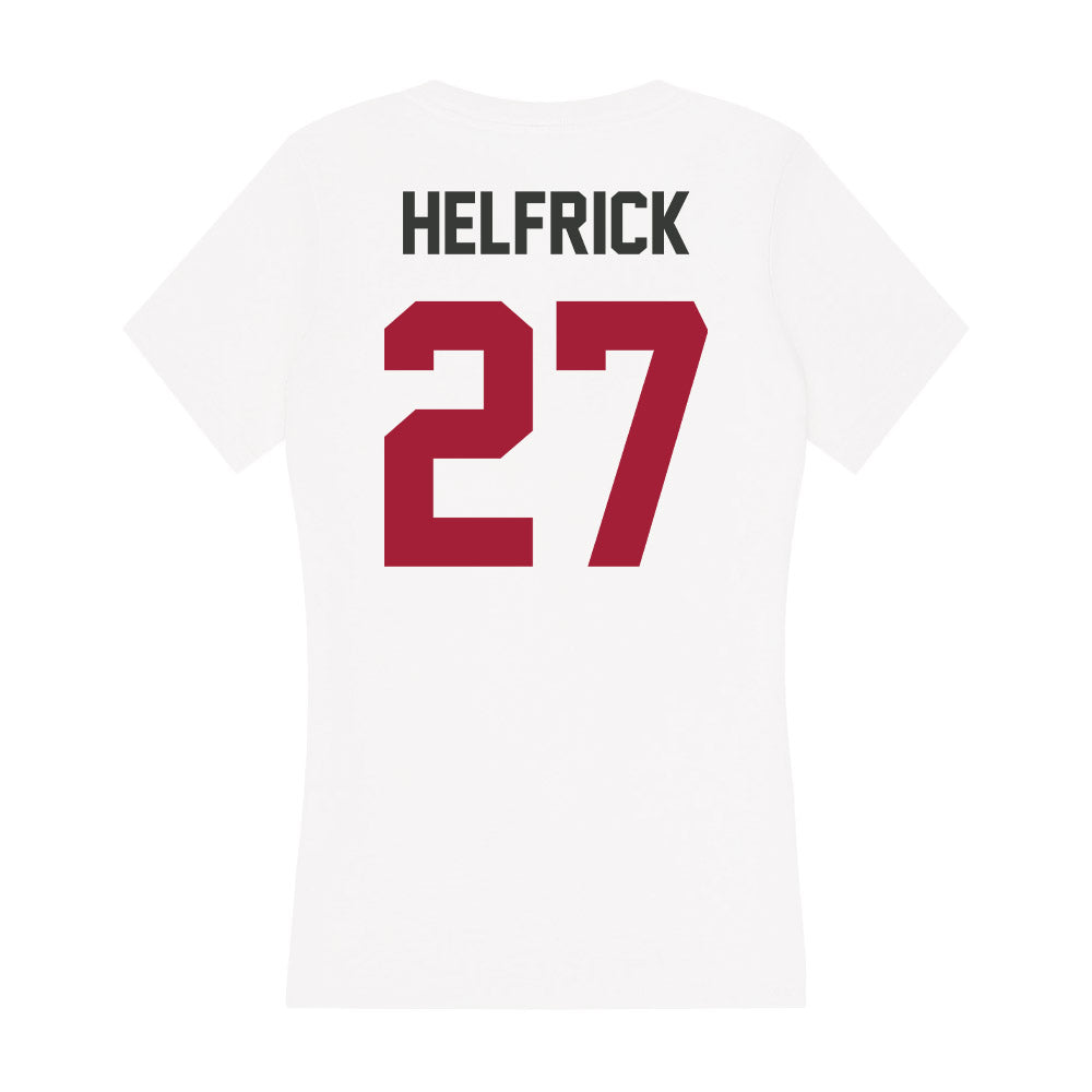 Arkansas - NCAA Baseball : Ryder Helfrick - Women's V-Neck T-Shirt-1