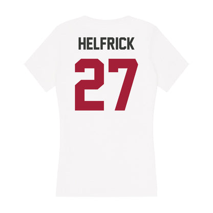 Arkansas - NCAA Baseball : Ryder Helfrick - Women's V-Neck T-Shirt-1