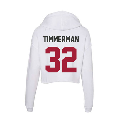 Arkansas - NCAA Softball : Saylor Timmerman - Women's Crop Fleece Hoodie-1