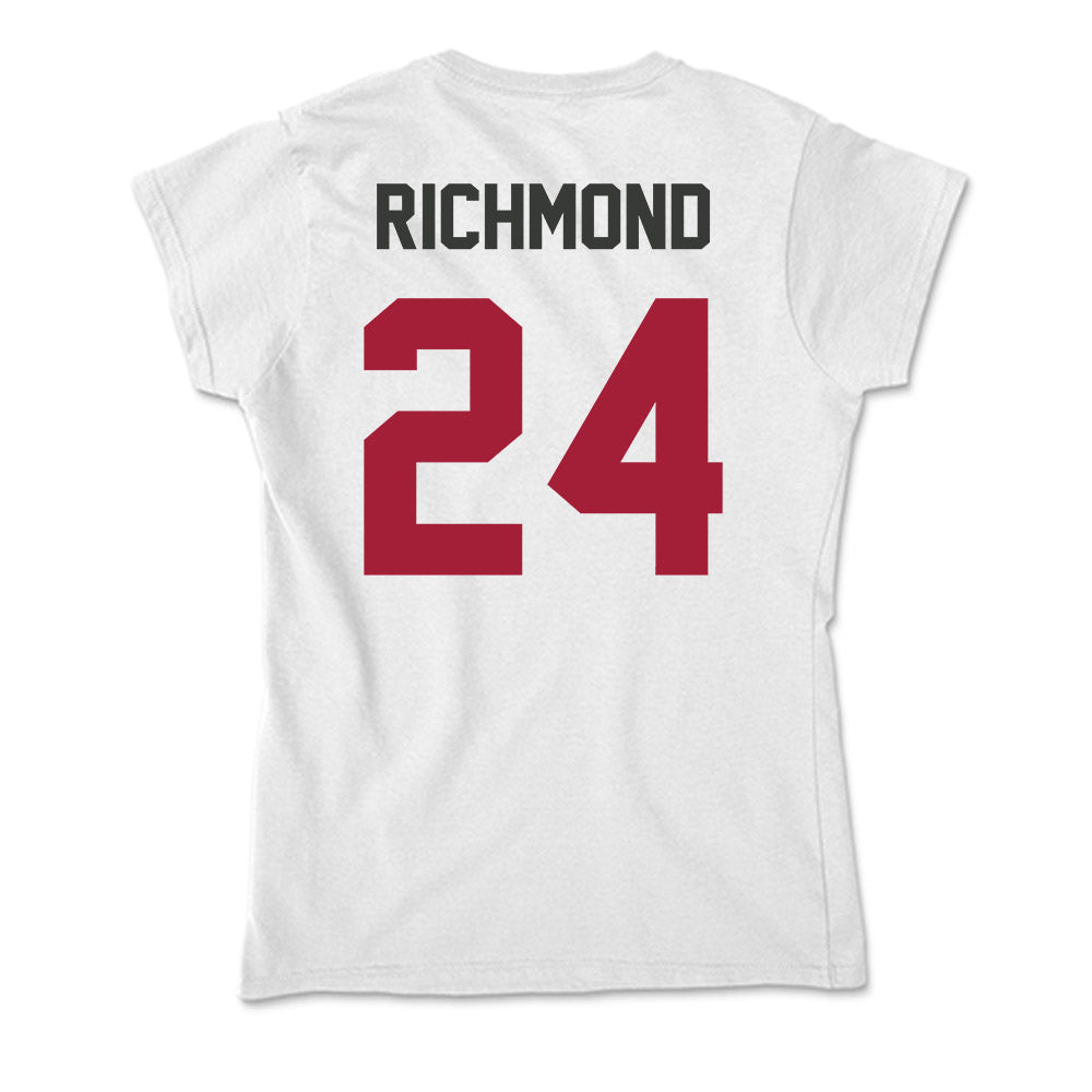 Arkansas - NCAA Men's Basketball : Billy Richmond - Soft Style Women’s T-Shirt-1