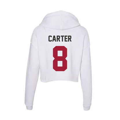 Arkansas - NCAA Women's Soccer : Kate Carter - Women's Crop Fleece Hoodie-1