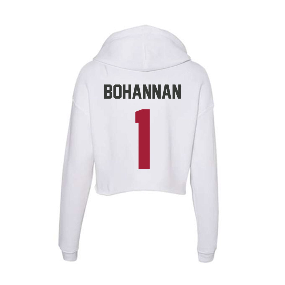 Arkansas - NCAA Women's Volleyball : Laci Bohannan - Women's Crop Fleece Hoodie-1