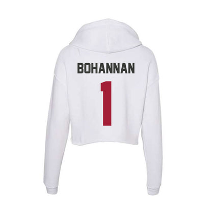 Arkansas - NCAA Women's Volleyball : Laci Bohannan - Women's Crop Fleece Hoodie-1