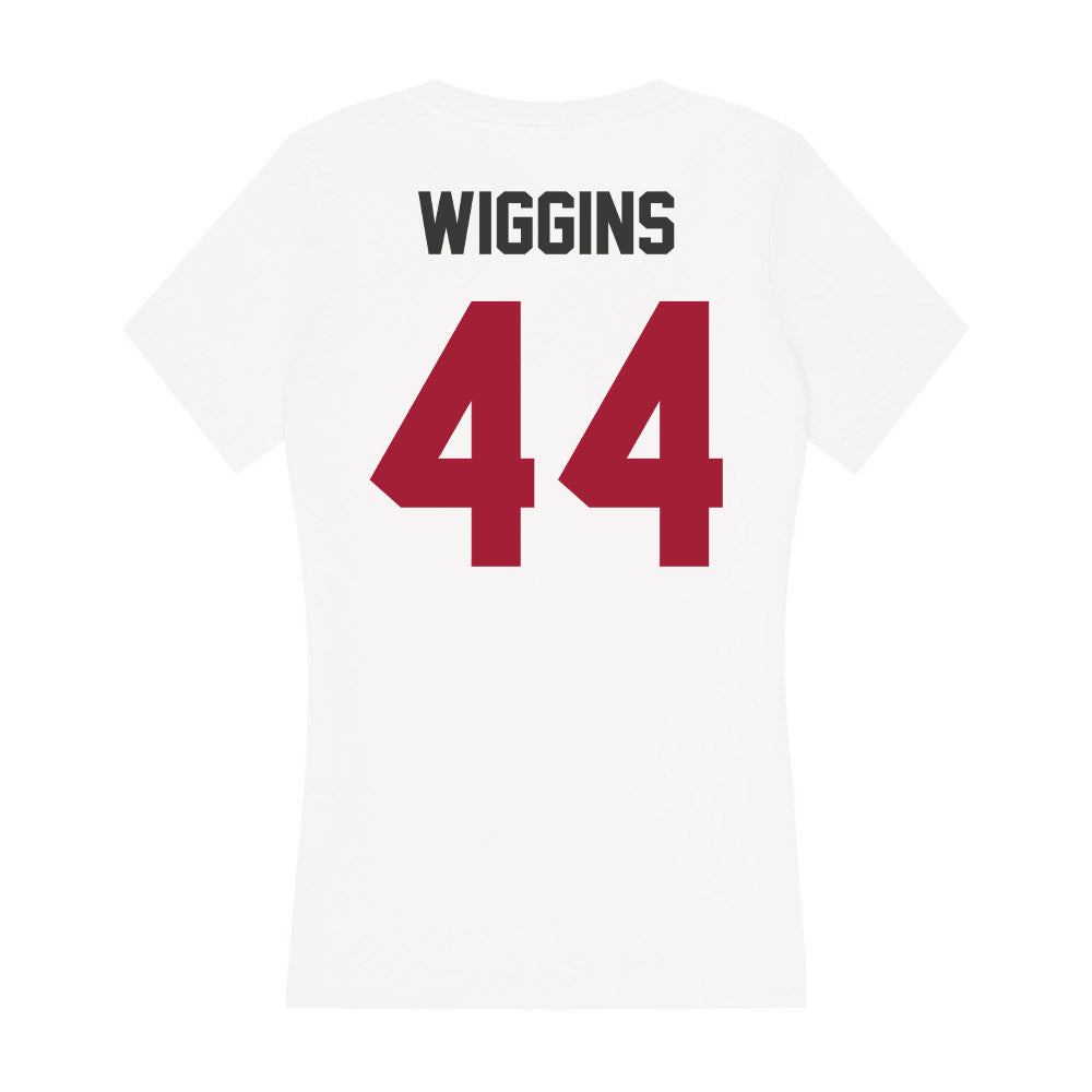 Arkansas - NCAA Baseball : Carson Wiggins - Women's V-Neck T-Shirt-1