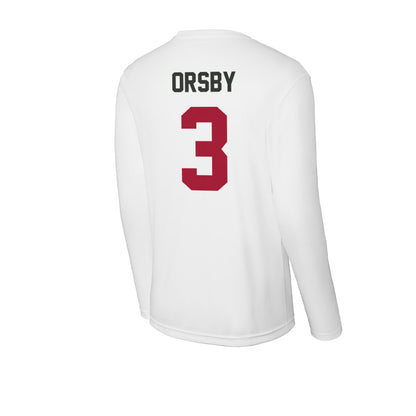 Arkansas - NCAA Women's Basketball : Allanah Orsby - Activewear Long Sleeve T-Shirt-1