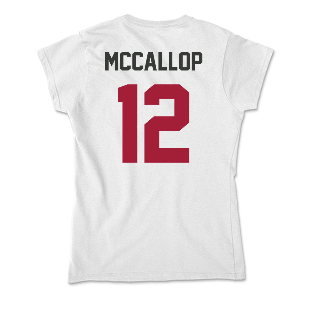 Arkansas - NCAA Women's Basketball : Grace McCallop - Soft Style Women’s T-Shirt-1