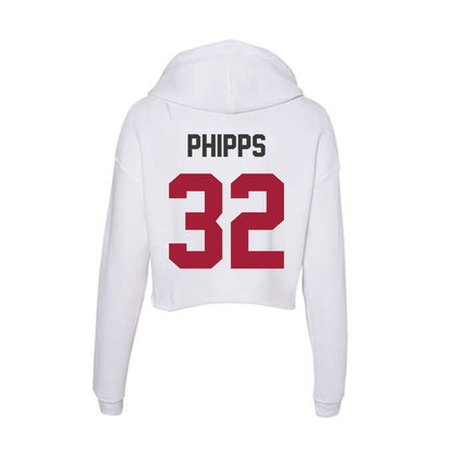 Arkansas - NCAA Football : Landon Phipps - Women's Crop Fleece Hoodie-1