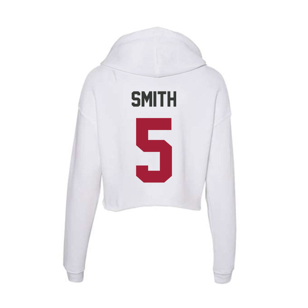 Arkansas - NCAA Football : Sutton Smith - Women's Crop Fleece Hoodie-1