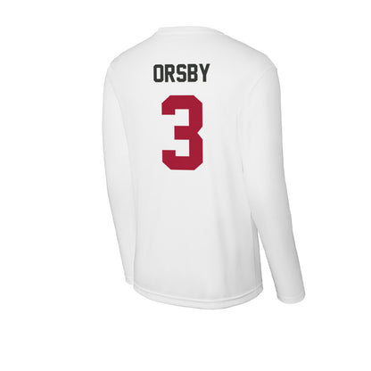 Arkansas - NCAA Women's Basketball : Allannah Orsby - Activewear Long Sleeve T-Shirt-1