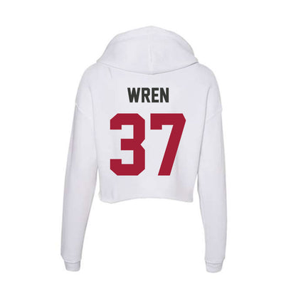 Arkansas - NCAA Baseball : Grant Wren - Women's Crop Fleece Hoodie-1