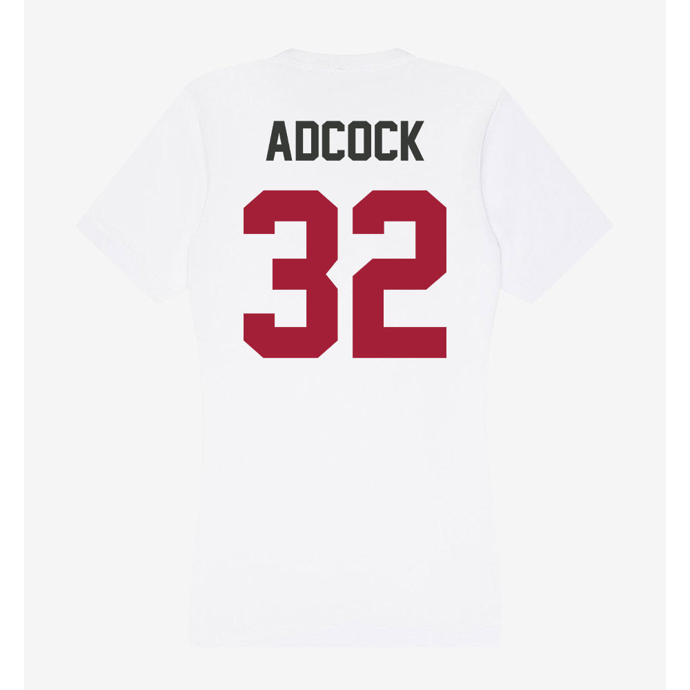 Arkansas - NCAA Football : Matt Adcock - Women's V-Neck T-Shirt-1