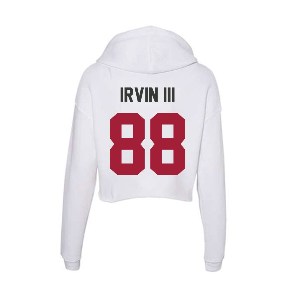 Arkansas - NCAA Football : Blair Irvin III - Women's Crop Fleece Hoodie-1