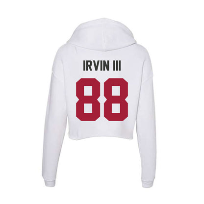 Arkansas - NCAA Football : Blair Irvin III - Women's Crop Fleece Hoodie-1