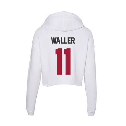 Arkansas - NCAA Football : Jamonta Waller - Women's Crop Fleece Hooded Sweatshirt-1