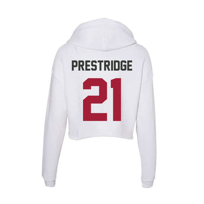 Arkansas - NCAA Women's Basketball : Kyiah Prestridge - Women's Crop Fleece Hoodie-1