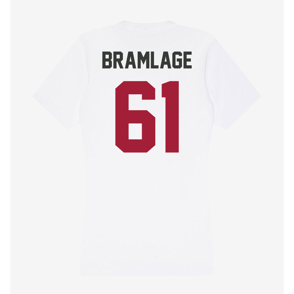 Arkansas - NCAA Football : Kaden Bramlage - Women's V-Neck T-Shirt-1