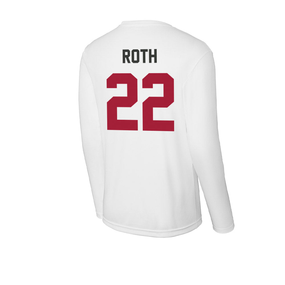 Arkansas - NCAA Women's Volleyball : Ava Roth - Activewear Long Sleeve T-Shirt-1