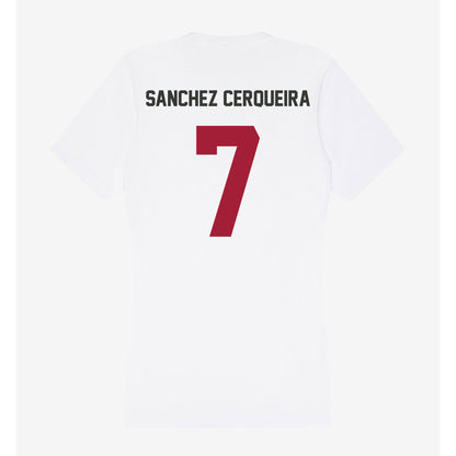 Arkansas - NCAA Women's Basketball : Cristina Sanchez Cerqueira - Women's V-Neck T-Shirt-1