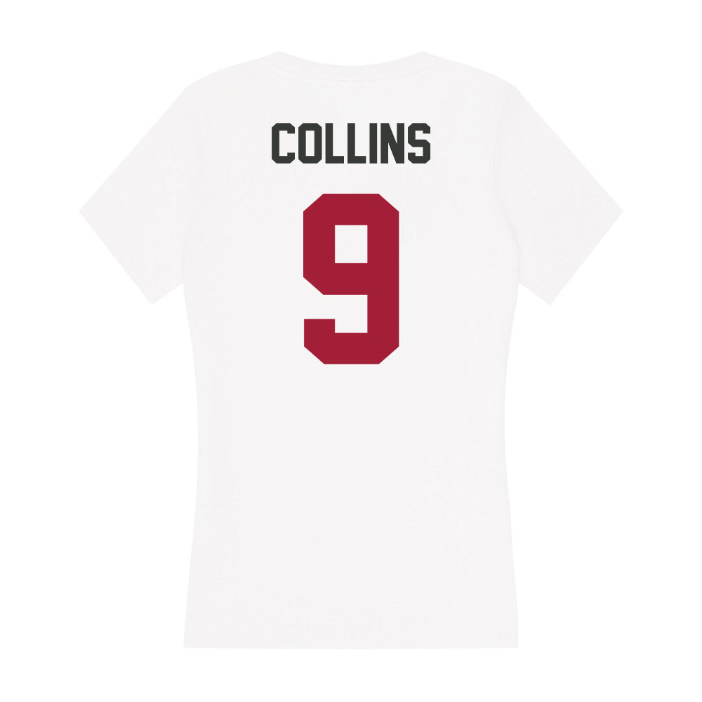 Arkansas - NCAA Football : Charleston Collins - Women's V-Neck T-Shirt-1