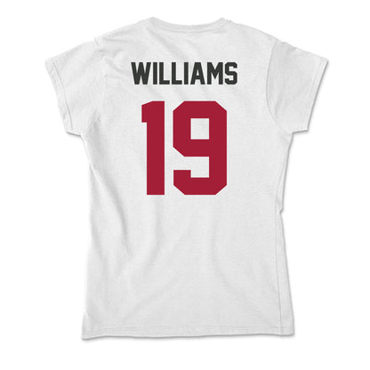 Arkansas - NCAA Football : Kyndrick Williams - Soft Style Women’s T-Shirt-1