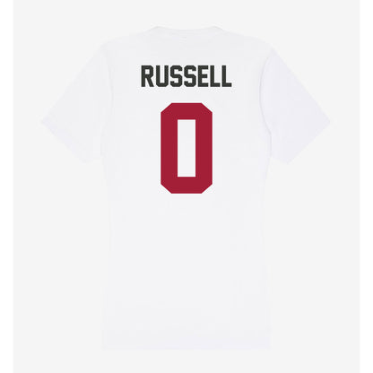 Arkansas - NCAA Football : Braylen Russell - Women's V-Neck T-Shirt-1