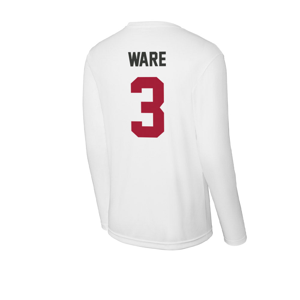 Arkansas - NCAA Women's Basketball : Harmonie Ware - Activewear Long Sleeve T-Shirt-1